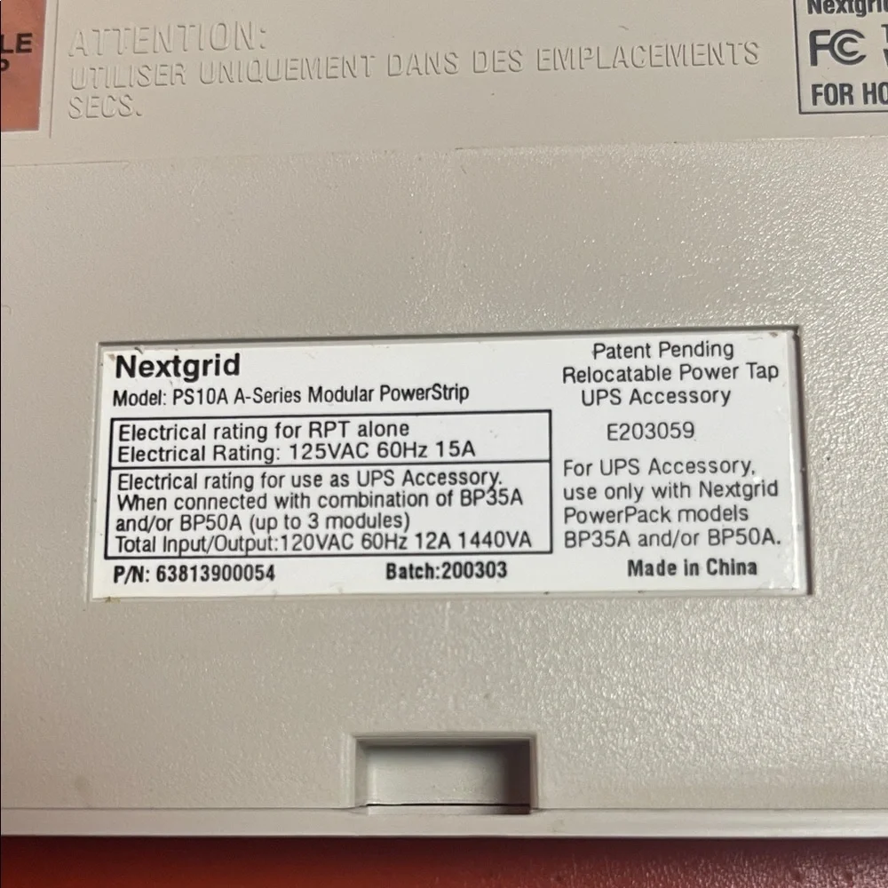 Nextgrid PS10A A-Series Modular Power Strip NWOB - Picture 7 of 11